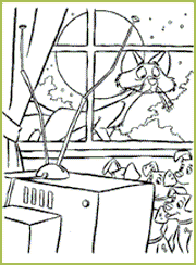 Le sergent Tibs est un jeune chat qui obéit aux ordres de son supérieur le Colonel